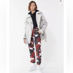 Urban Outfitters Oversized Faux leather Aviator Jacket Coat women size Small